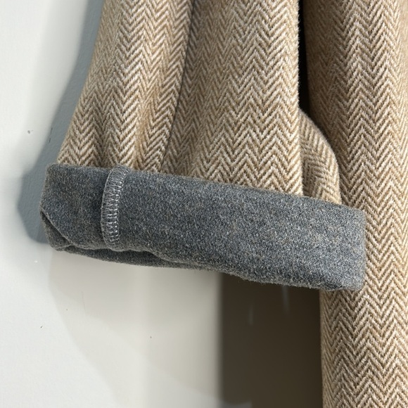 MADEWELL Stanza Herringbone Coat Wool Blend Camel Color Size XL - Picture 9 of 16